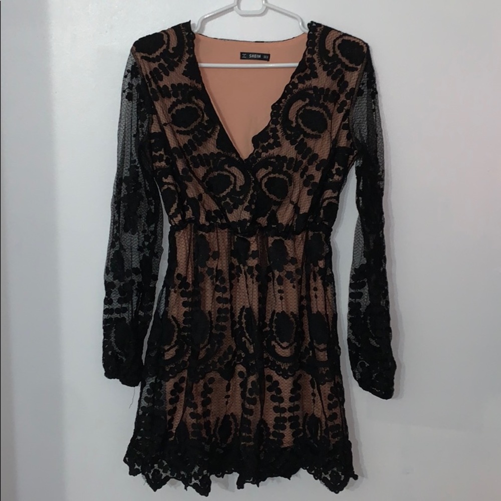 Shein scrunchy waist dress